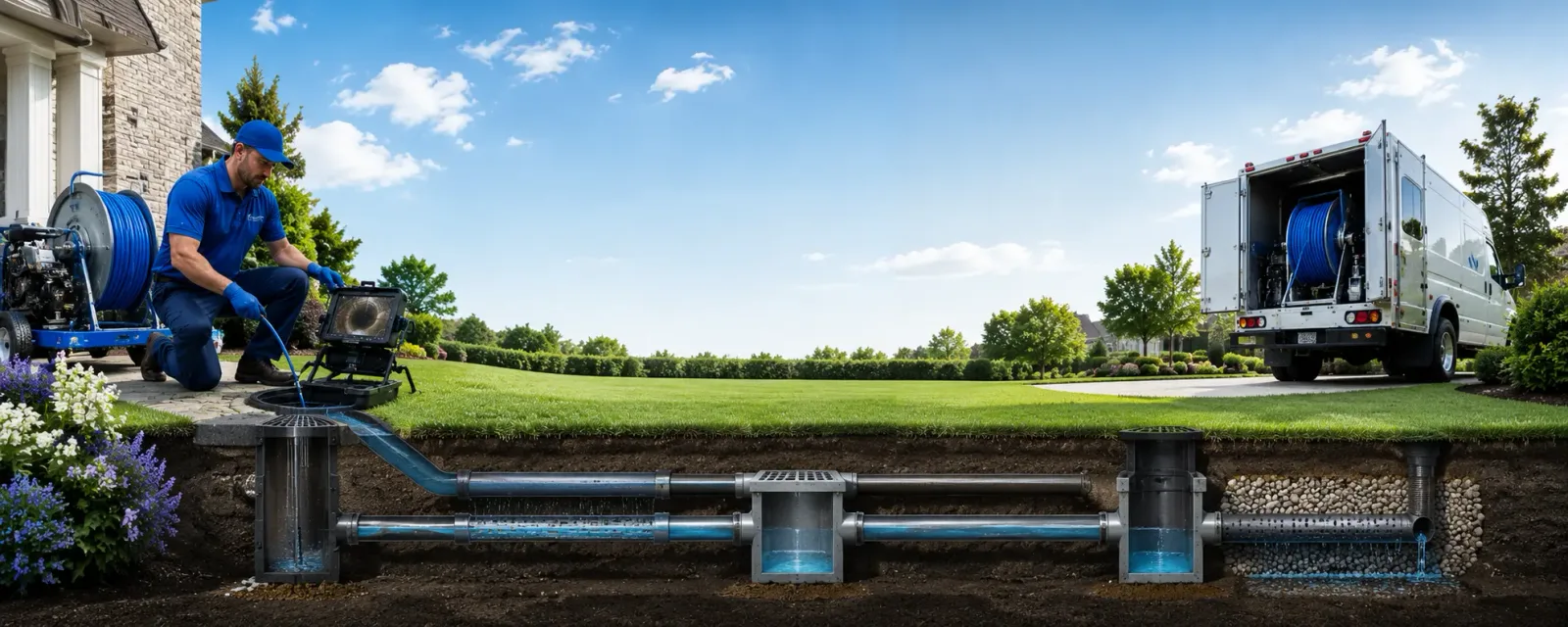 Outdoor drain cleaning information for Amboy, IL